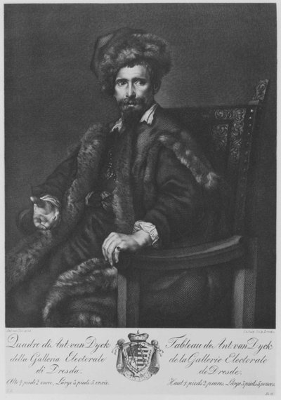 Portrait of a Gentleman in Fur (Prince Rhodokanakis-Giustiniani of Chios) by Carl Gottlieb Rasp